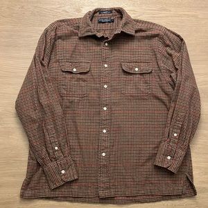 DANIEL CREMIEUX - 100% Cotton Plaid Button-Up Shirt